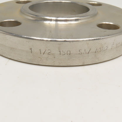 Echjay 1-1/2" 150# Stainless Steel Socket Weld Flange Plate