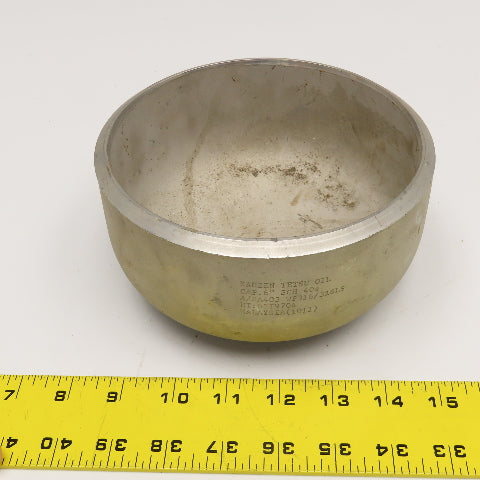 Kanzen Tetsu 6" Stainless Steel Butt Weld Cap Sch. 40S