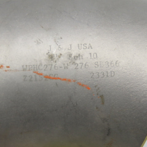 J&J USA 3" Stainless Steel Butt Weld 45° Elbow Sch 10