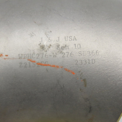 J&J USA 3" Stainless Steel Butt Weld 45° Elbow Sch 10