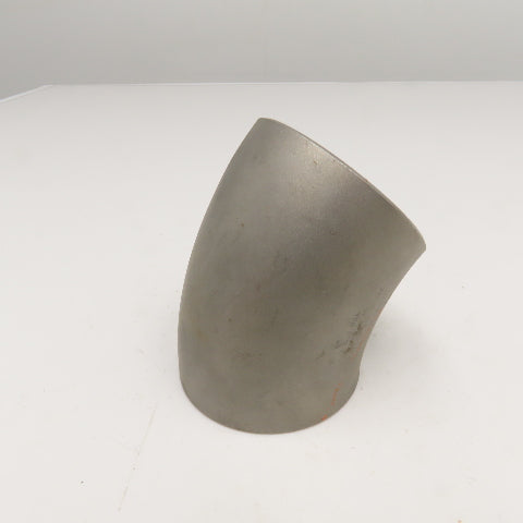 J&J USA 3" Stainless Steel Butt Weld 45° Elbow Sch 10