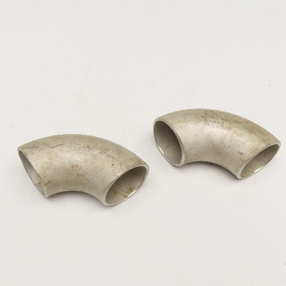 Kazen Tetsu 1-1/2" Stainless Steel Butt Weld 90° Elbow Sch 10S Lot Of 2