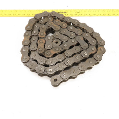 UST RS120 101" Long x #120Single Strand Steel Roller Chain 1.5" Pitch