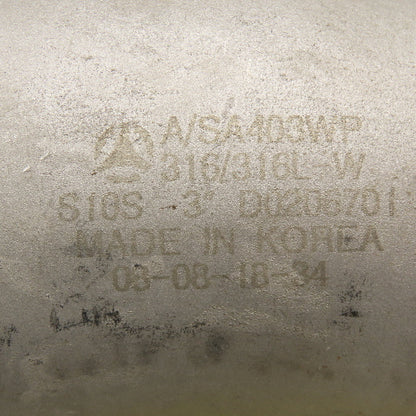 3" Stainless Steel Butt Weld 90° Elbow Sch 10S