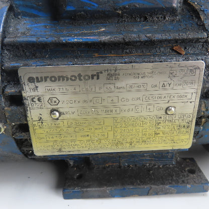Eromotori MAK 71b-4 0.37KW Electric Motor 3Ph 230/400-460V 1410RPM TESTED