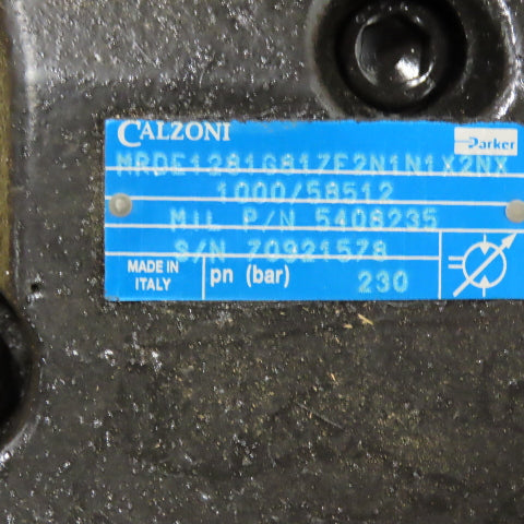 Parker Calzoni MRDE1281G817F2N1N1X2NX High Torque Radial Piston Hydraulic Motor