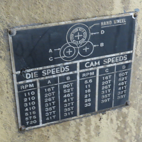 Reed A22 Vertical 3-Die Cylindrical Thread Roller Machine 480V 3PH (Needs Work)