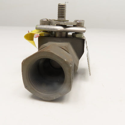 Jamesbury 1" NPT Shut Off Valve Chlorine Service 325°F
