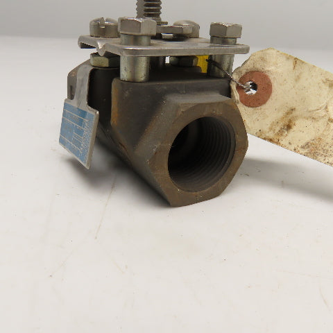 Jamesbury 1" NPT Shut Off Valve Chlorine Service 325°F