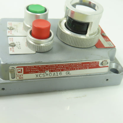 Killark XCS-0A16 Hazardous Location Control Station Cover 220VAC