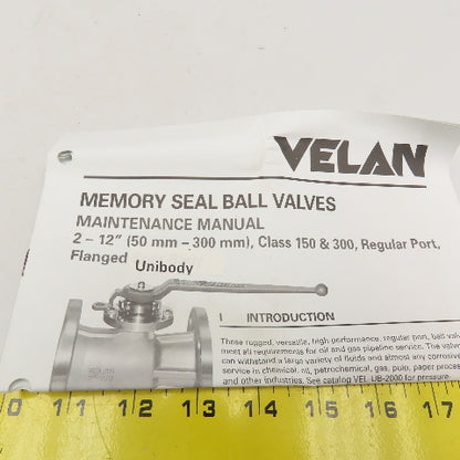 Velan SKU2-S08-SSE 2" UB 150/300 Ball Valve Seal Kit