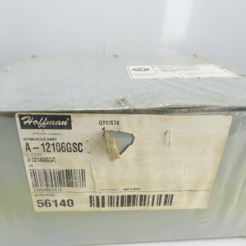 Hoffman A12106GSC 12" x 10" x 6" Galvanized Screw Cover Electrical Enclosure NEW