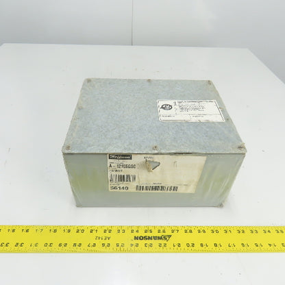 Hoffman A12106GSC 12" x 10" x 6" Galvanized Screw Cover Electrical Enclosure NEW