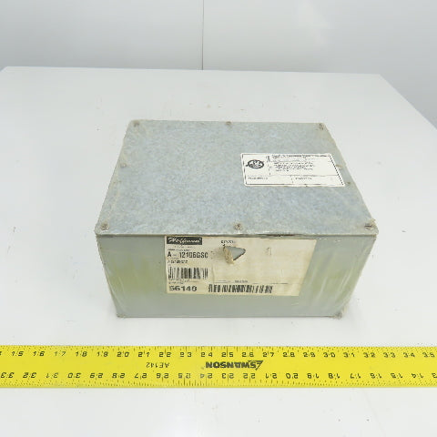 Hoffman A12106GSC 12" x 10" x 6" Galvanized Screw Cover Electrical Enclosure NEW