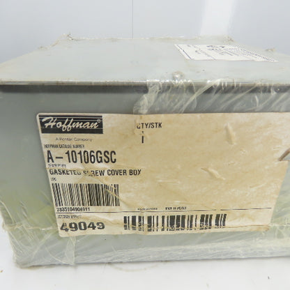 Hoffman A-10106GSC 10" x 10" x 6" Gasketed Screw Cover Electrical Box