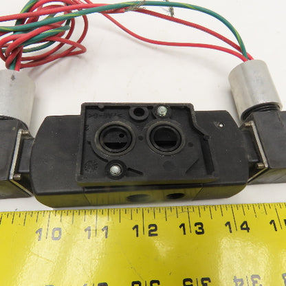 Asco 8551 Double Solenoid Pneumatic Valve 120V Coil