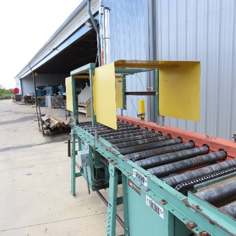 Roach 32" x 142" L Chain Drive Power Roller 3-Section Transfer Conveyor 38FPM