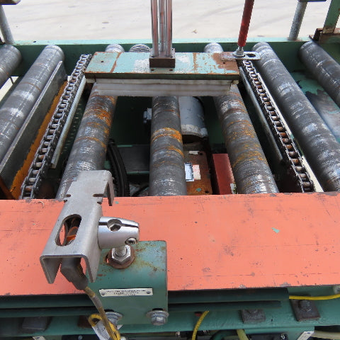 Roach 32" x 142" L Chain Drive Power Roller 3-Section Transfer Conveyor 38FPM