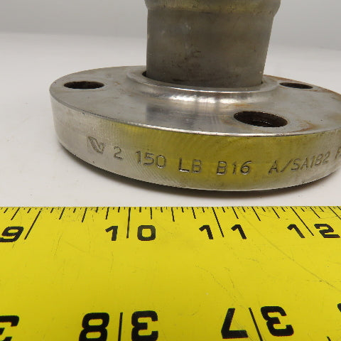 2" x 1" Stainless Steel Lap Joint Flange Mount Reducer Assembly 150# 7"