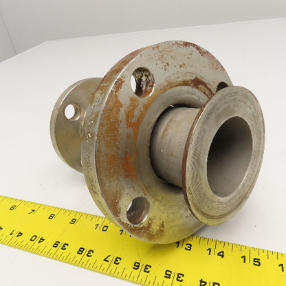 2" x 1" Stainless Steel Lap Joint Flange Mount Reducer Assembly 150# 7"
