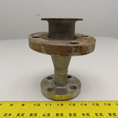 2" x 1" Stainless Steel Lap Joint Flange Mount Reducer Assembly 150# 7"