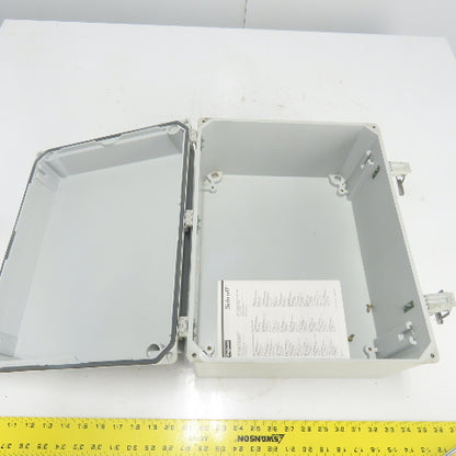 Hoffman A-16128JFGQRR 16" X 12" X 8" Quick Release Enclosure Box NEW