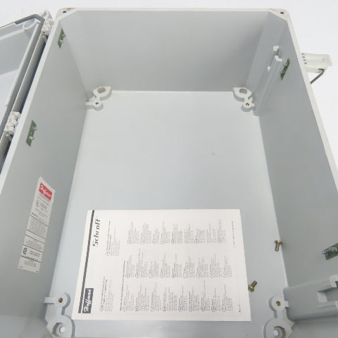 Hoffman A-16128JFGQRR 16" X 12" X 8" Quick Release Enclosure Box NEW