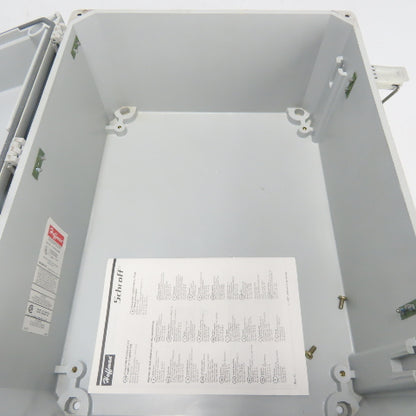 Hoffman A-16128JFGQRR 16" X 12" X 8" Quick Release Enclosure Box NEW