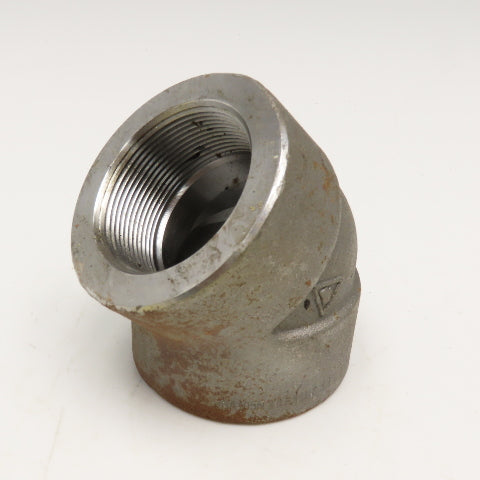 2" NPT Forged Steel Class 3000 A/SA105N Elbow 45°