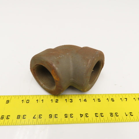 1-1/2" NPT Forged Steel Class 3000 A/SA105N Elbow 90°