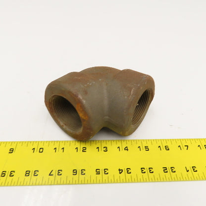 1-1/2" NPT Forged Steel Class 3000 A/SA105N Elbow 90°