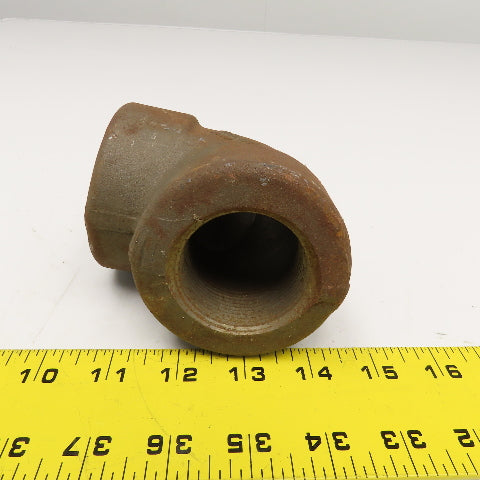 1-1/2" NPT Forged Steel Class 3000 A/SA105N Elbow 90°