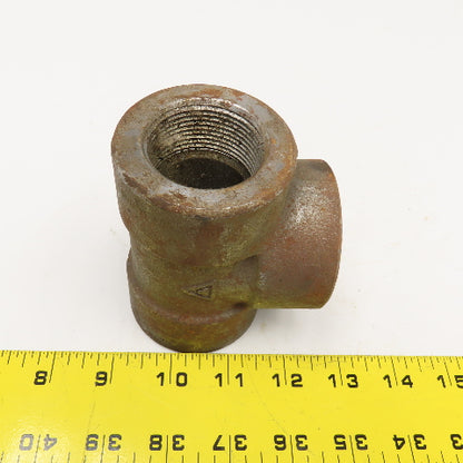 1-1/4" NPT Forged Steel Class 3000 A/SA105N TEE Pipe Fitting