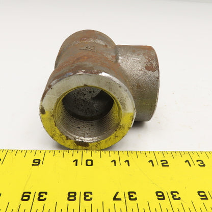 1-1/4" NPT Forged Steel Class 3000 A/SA105N TEE Pipe Fitting