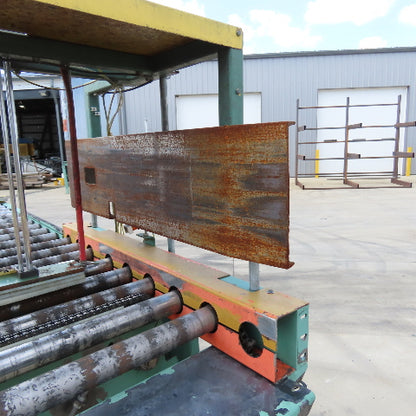 Roach 32" x 9' L Chain Slave Driven Power Roller Transfer Conveyor 2.5" OD