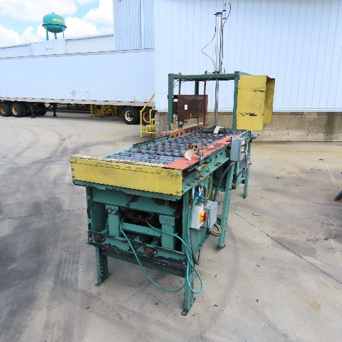 Roach 32" x 9' L Chain Slave Driven Power Roller Transfer Conveyor 2.5" OD