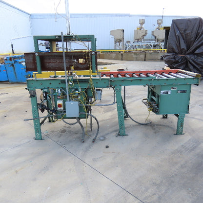 Roach 32" x 9' L Chain Slave Driven Power Roller Transfer Conveyor 2.5" OD