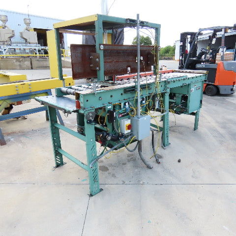 Roach 32" x 9' L Chain Slave Driven Power Roller Transfer Conveyor 2.5" OD