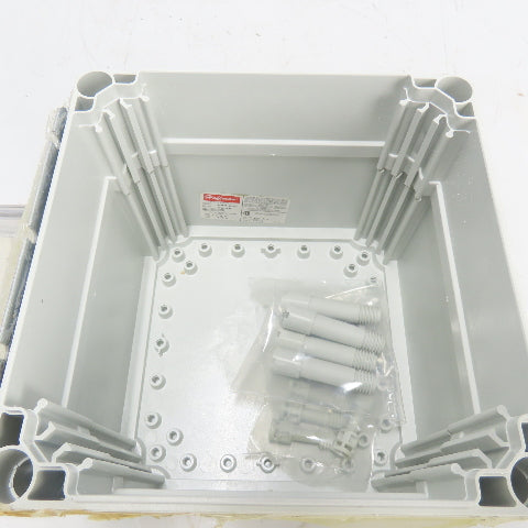 Hoffman Q-202018PCICC 200mm x 200mm x 173mm Junction Box Enclosure W/ Backplate