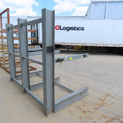84" Tall Single Sided 3-Post Cantilever Rack 99" Wide x 48" Deep 1-Tier (Welded)