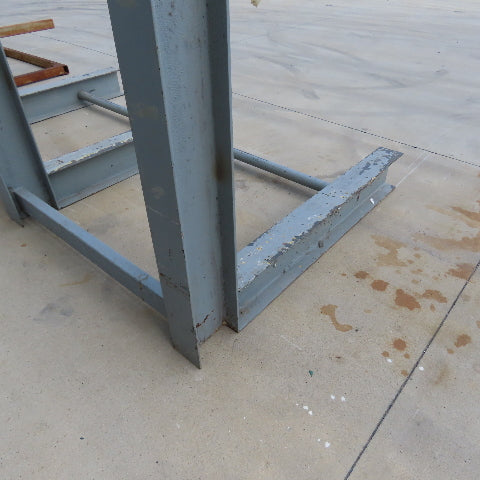 84" Tall Single Sided 3-Post Cantilever Rack 99" Wide x 48" Deep 1-Tier (Welded)