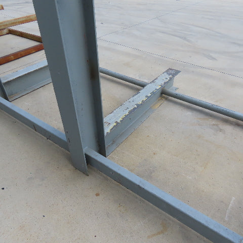 84" Tall Single Sided 3-Post Cantilever Rack 99" Wide x 48" Deep 1-Tier (Welded)