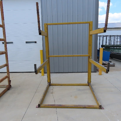 7' Tall Single Sided 2-Post Cantilever Rack 58" Wide x 48" Deep 2-Tier (Welded