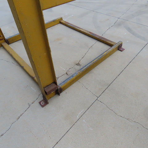 7' Tall Single Sided 2-Post Cantilever Rack 58" Wide x 48" Deep 2-Tier (Welded