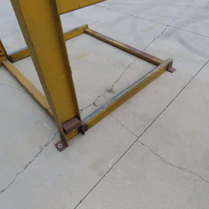 7' Tall Single Sided 2-Post Cantilever Rack 58" Wide x 48" Deep 2-Tier (Welded