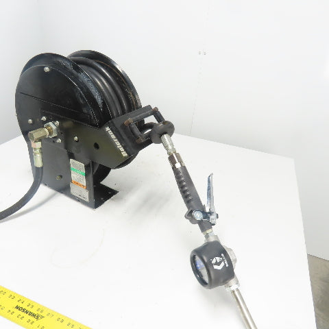 Balcrank 2120-013 50' x1/2" Medium Pressure Oil Hose Reel W/Graco Dispense Meter