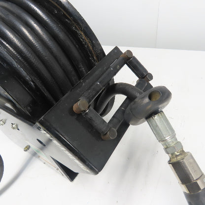 Balcrank 2120-013 50' x1/2" Medium Pressure Oil Hose Reel W/Graco Dispense Meter