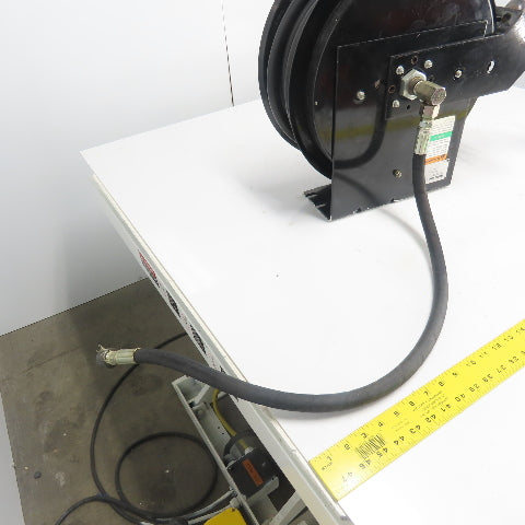 Balcrank 2120-013 50' x1/2" Medium Pressure Oil Hose Reel W/Graco Dispense Meter