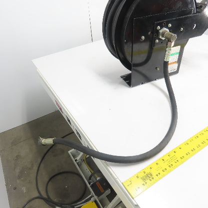Balcrank 2120-013 50' x1/2" Medium Pressure Oil Hose Reel W/Graco Dispense Meter