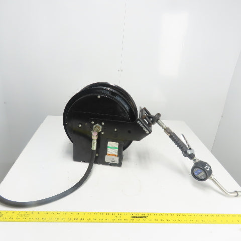 Balcrank 2120-013 50' x1/2" Medium Pressure Oil Hose Reel W/Graco Dispense Meter